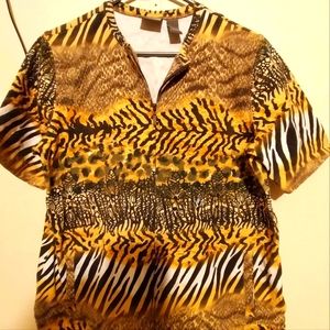 Additions by Chicos zip up shirt with pockets